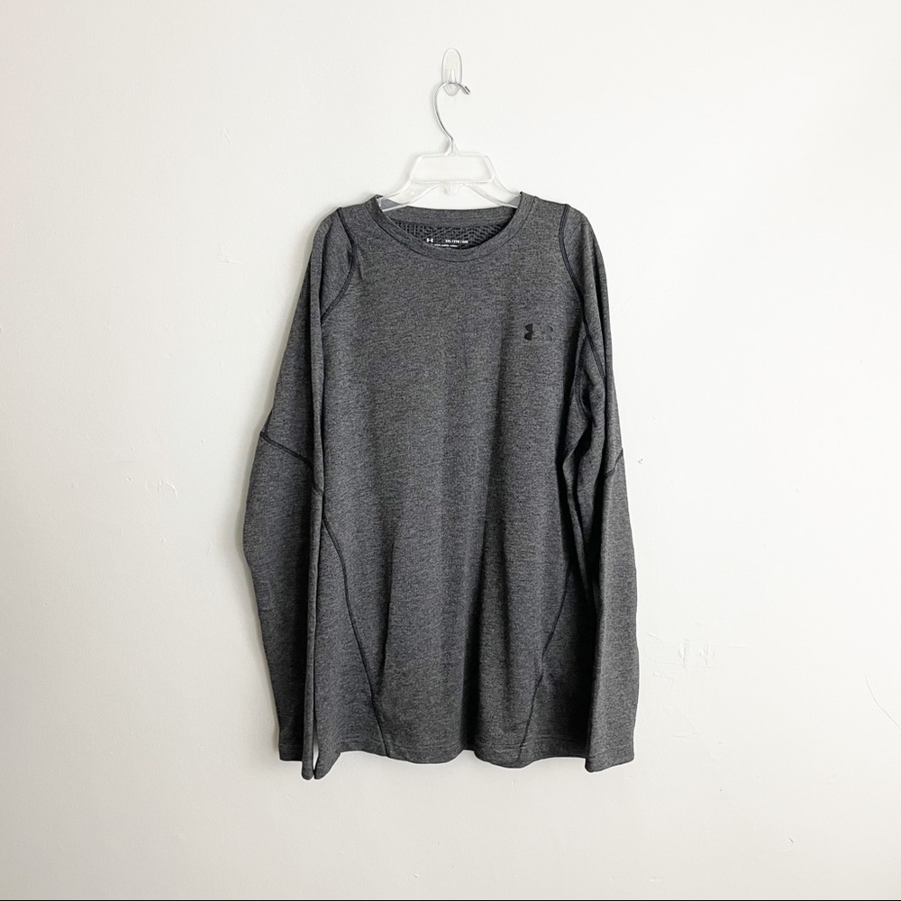 Under Armour Men's Cold Gear Athletic Long Sleeve Shirt Gray Size 2XL